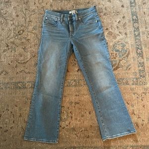 Madewell Kick Out Flare denim, 27 petite